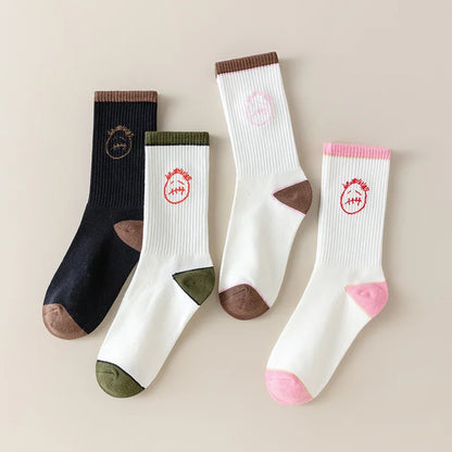 Cactus Jack White Crew Socks - Bandana Design Streetwear Cotton Blend | Men's EUR 36-43