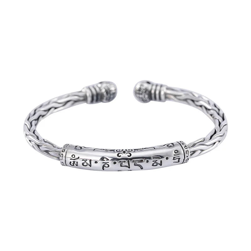 Feather Cuff Bracelet Adjustable Metal Bangle for Men & Women