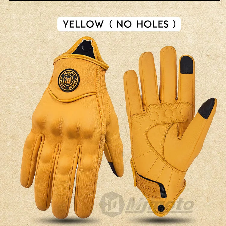 Yellow gloves with black accents on a beige background