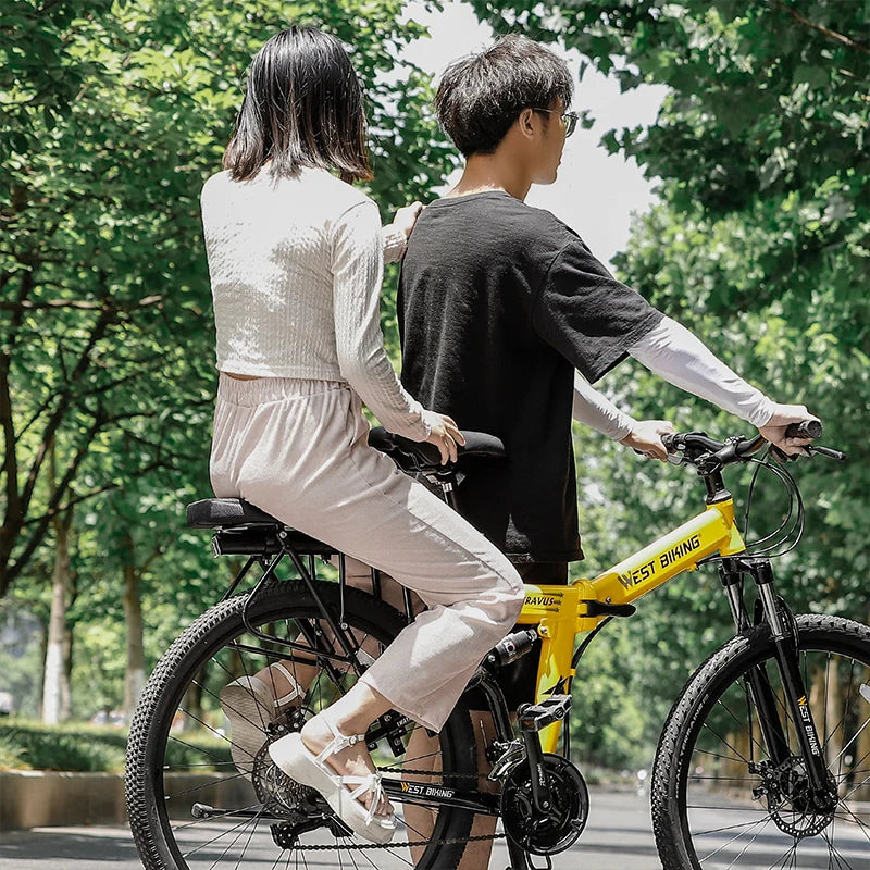 Bicycle rear seat cushion soft and comfortable, detachable and washable