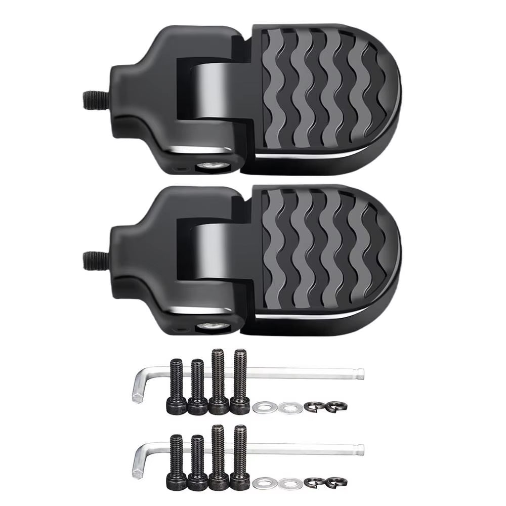Folding rear pedals for bicycles Aluminum alloy non-slip footrests with quick release