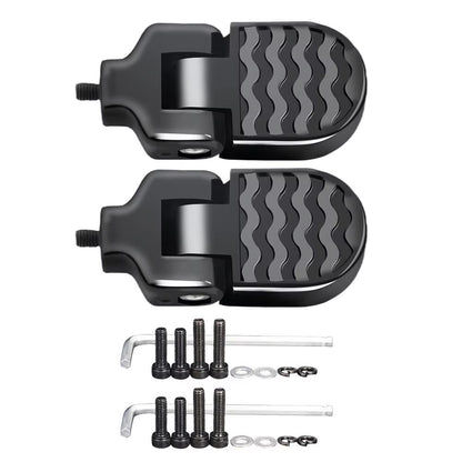 Folding rear pedals for bicycles Aluminum alloy non-slip footrests with quick release