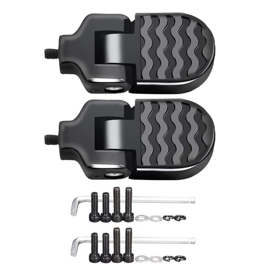 Folding rear pedals for bicycles Aluminum alloy non-slip footrests with quick release
