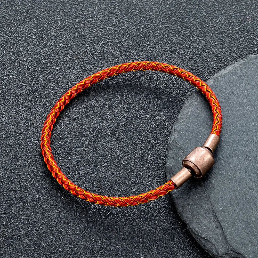 Precision Steel Cable Bracelet - Engineered Minimalist Wearable for Tech Enthusiasts