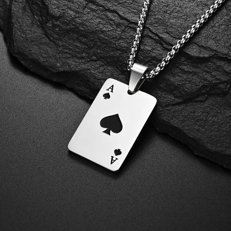 AceChain Lucky Ace Pendant Necklace for You