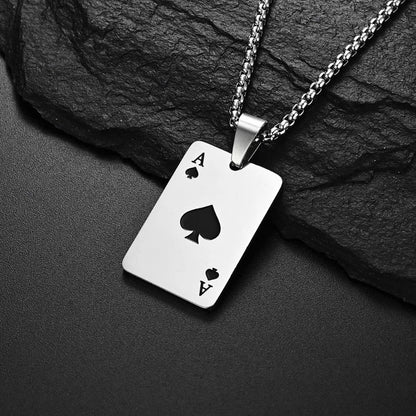 AceChain Lucky Ace Pendant Necklace for You