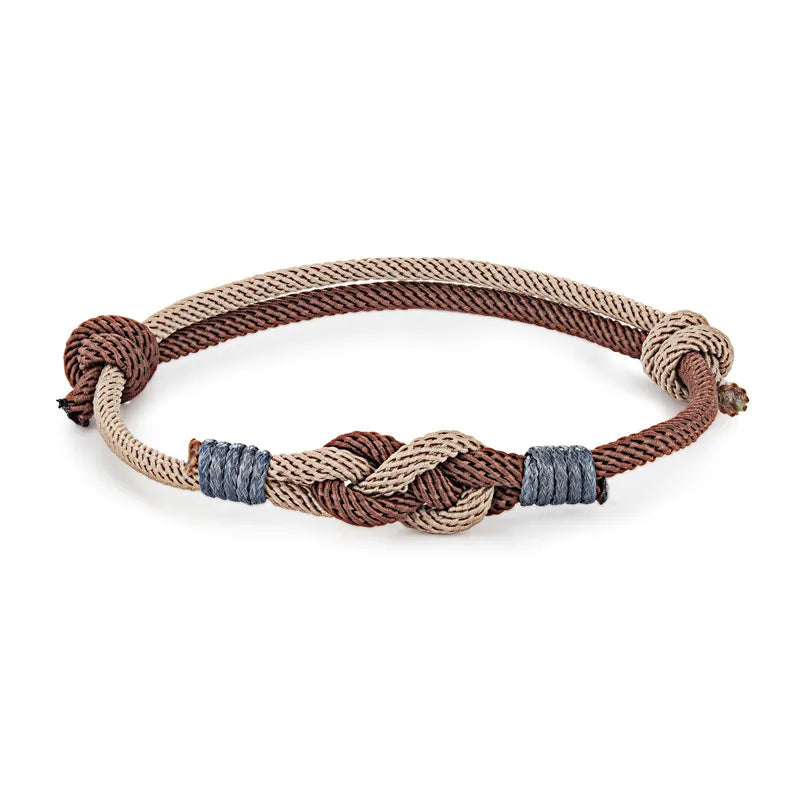 Lucky Knot Rope Bracelet - Adjustable, Unisex