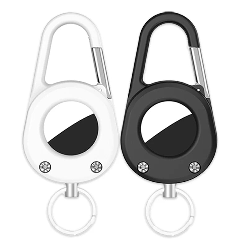 For AirTag Hardness Holder with Carabiner Anti-Scratch Shell Anti-Lost  Locator Case Keychain Ring for Apple Airtags Accessories deideas