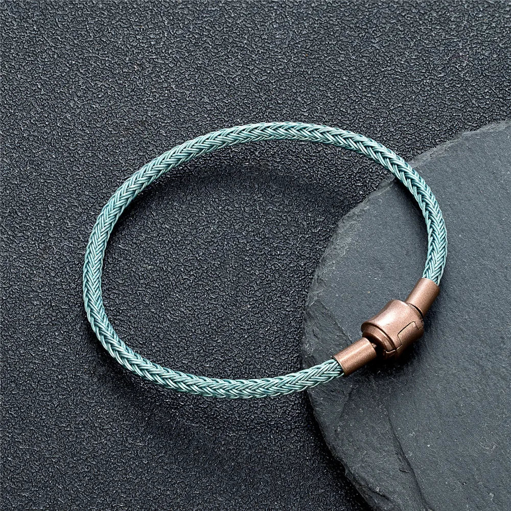 Precision Steel Cable Bracelet - Engineered Minimalist Wearable for Tech Enthusiasts