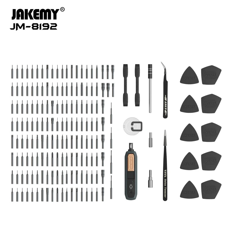 Juego de destornilladores 180 en 1 Torx Hex Phillips Puntas de precisión magnéticas