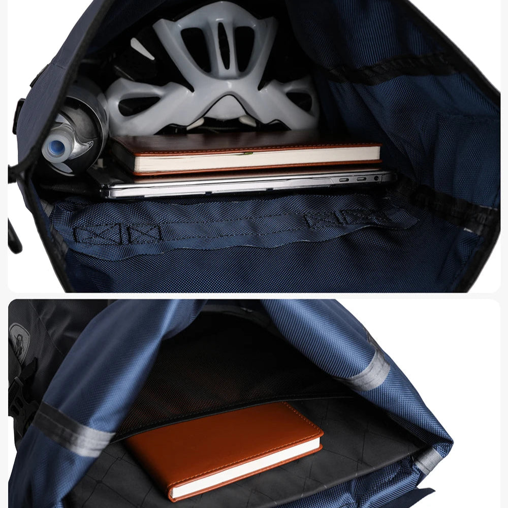 Waterproof Bike Pannier Bag 20L Rear Rack Travel & Shoulder Backpack