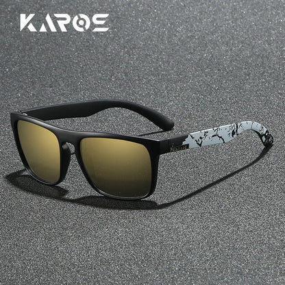 Gafas de sol deportivas polarizadas con estampado de camuflaje - UV400, lente TAC, 63 mm, 10 diseños