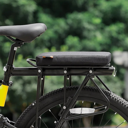Bicycle rear seat cushion soft and comfortable, detachable and washable