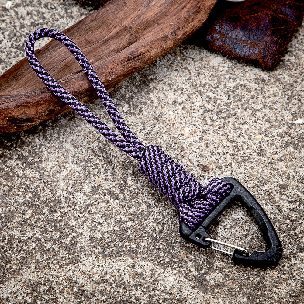 Heavy-duty paracord keychain, wrist accessory and safety backpack