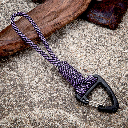 Heavy-duty paracord keychain, wrist accessory and safety backpack