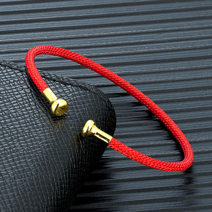 Brazalete de cobre chapado en oro - Abierto, 58-60 mm