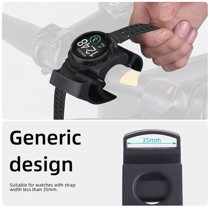 Soporte de silicona para reloj de bicicleta - Soporte universal para manillar, 22-35mm, compatible con smartwatch