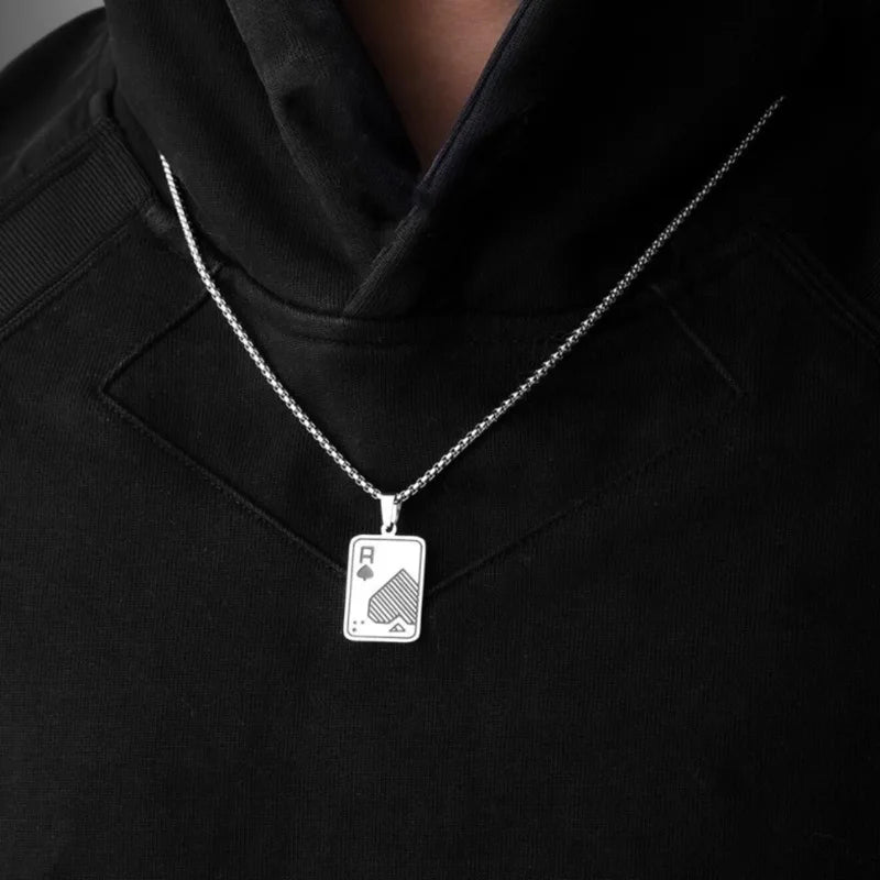 AceChain Lucky Ace Pendant Necklace for You