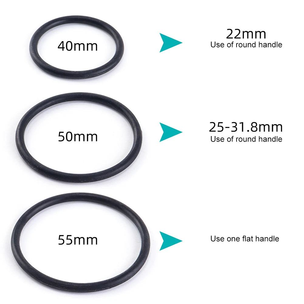 Soporte de silicona para reloj de bicicleta - Soporte universal para manillar, 22-35mm, compatible con smartwatch