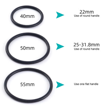 Soporte de silicona para reloj de bicicleta - Soporte universal para manillar, 22-35mm, compatible con smartwatch