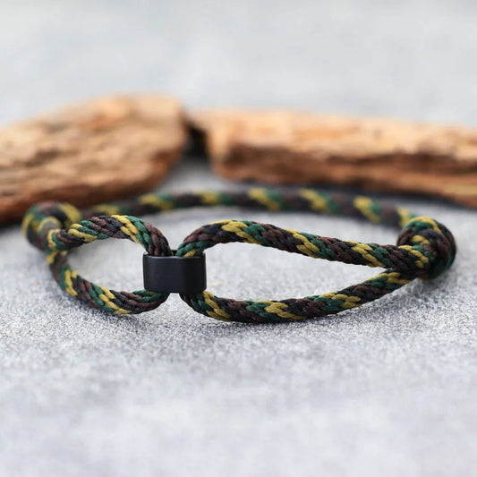 6 Colors Handmade Ethnic Rope Bracelet For Men Women Adjustable Outdoor Sports Motorcycle Accessories Homme Pulsera Cuerda Joias deideas