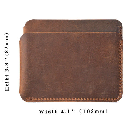 VaultSlim — Genuine Leather Card Holder with RFID Shield