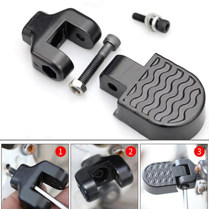 Folding rear pedals for bicycles Aluminum alloy non-slip footrests with quick release