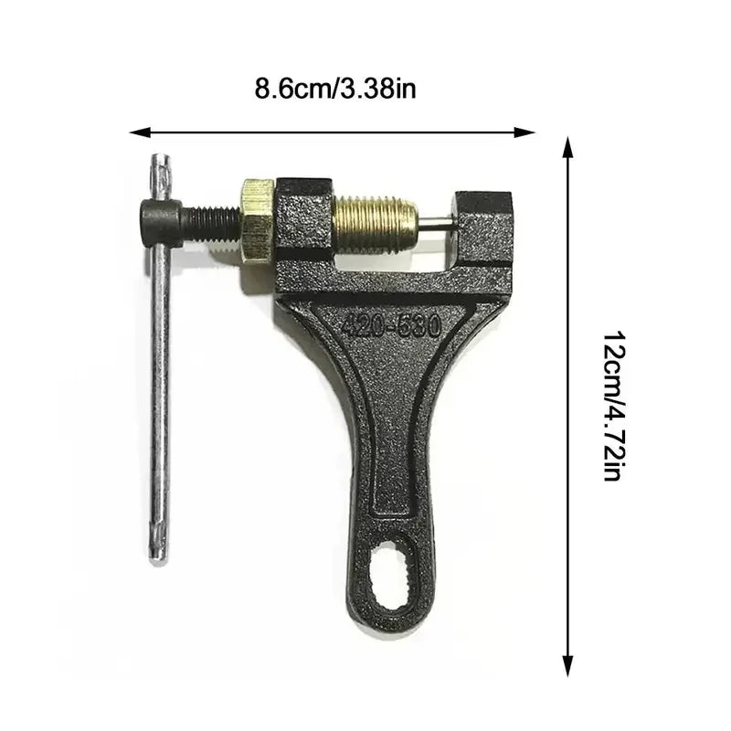 Motorcycle Chain Breaker & Link Splitter Tool Universal 420-530 Carbon Steel