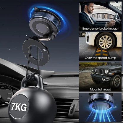 MagSafe Magnetic Phone Holder 360° Suction Mount for Car, Gym & Home