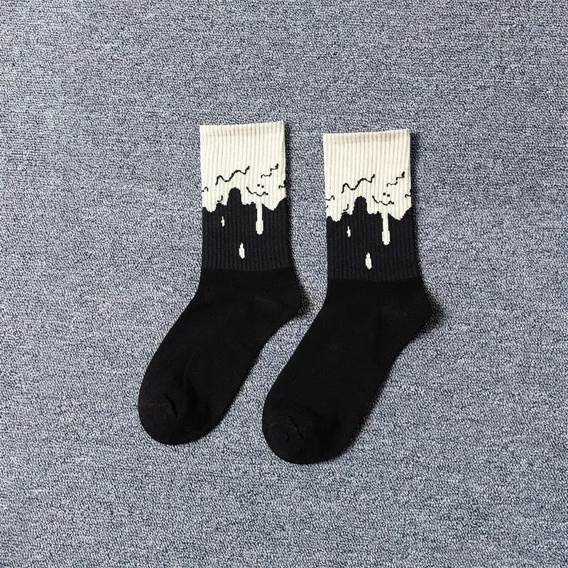 Ghost Face Letter Socks – Horror Icon Crew Socks for Fans