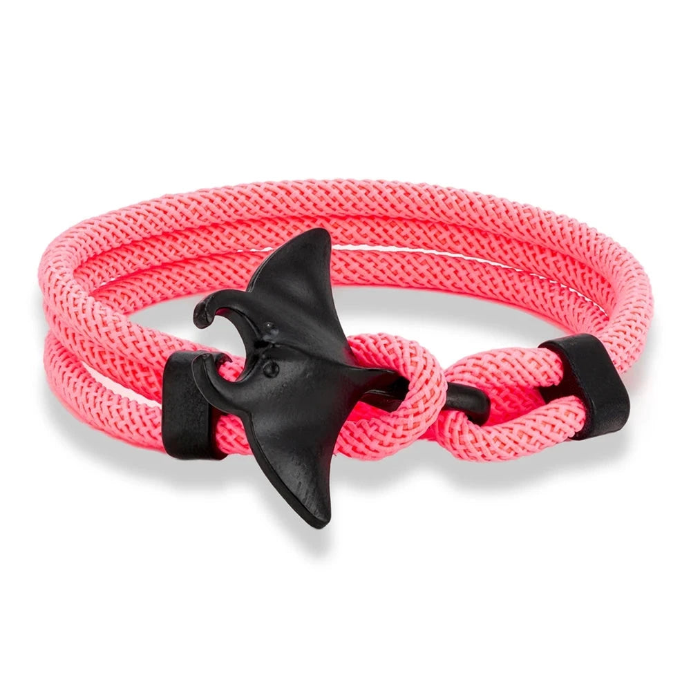 Manta Ray Rope Bracelet Ocean-Inspired Multilayer Design deideas