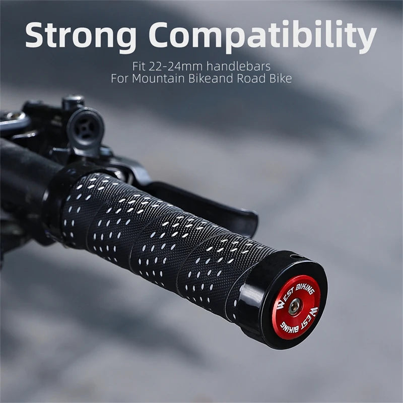 Aluminum Alloy Handlebar Bar End Plugs - 6061, Mechanical Expansion, 8 Colors