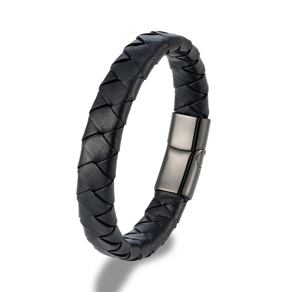 Urban Flame Leather Bracelet