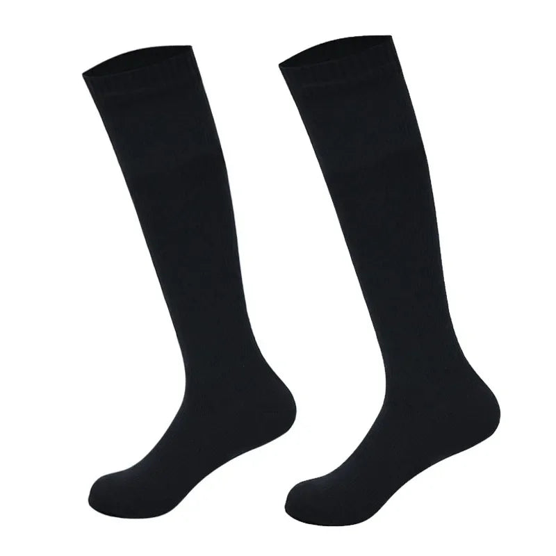 Waterproof Knee-High Hiking Socks - Warm Knit Nylon, Euro 37-50, 2 Colors