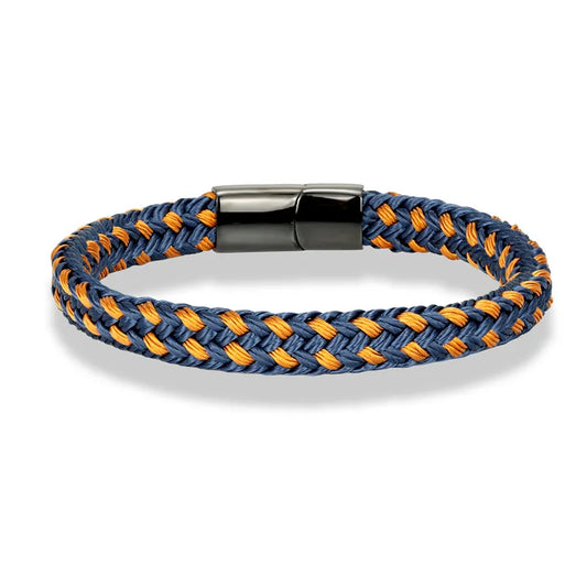 Captain’s Knot Bracelet  Navy Style Black Stainless Steel Handmade Accessory