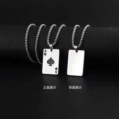 AceChain Lucky Ace Pendant Necklace for You