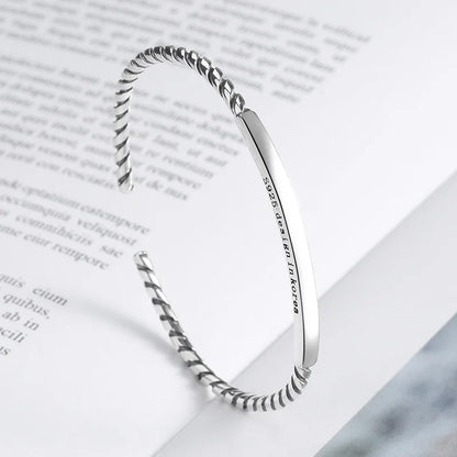 Feather Cuff Bracelet Adjustable Metal Bangle for Men & Women