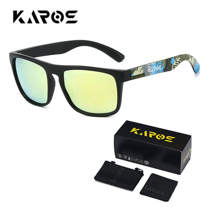 Gafas de sol deportivas polarizadas de camuflaje - UV400, lente TAC, 63 mm, estuche incluido, 10 diseños