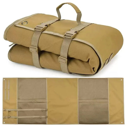Portable Tool Organizer Mat - Waterproof Canvas Roll-Up Storage for Professional Tools