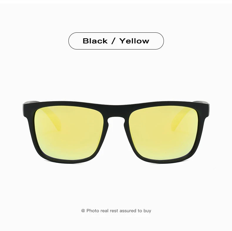 Wraparound Polarized Sport Sunglasses - UV400, TAC Lens, 63mm, Case Included, 10 Colors