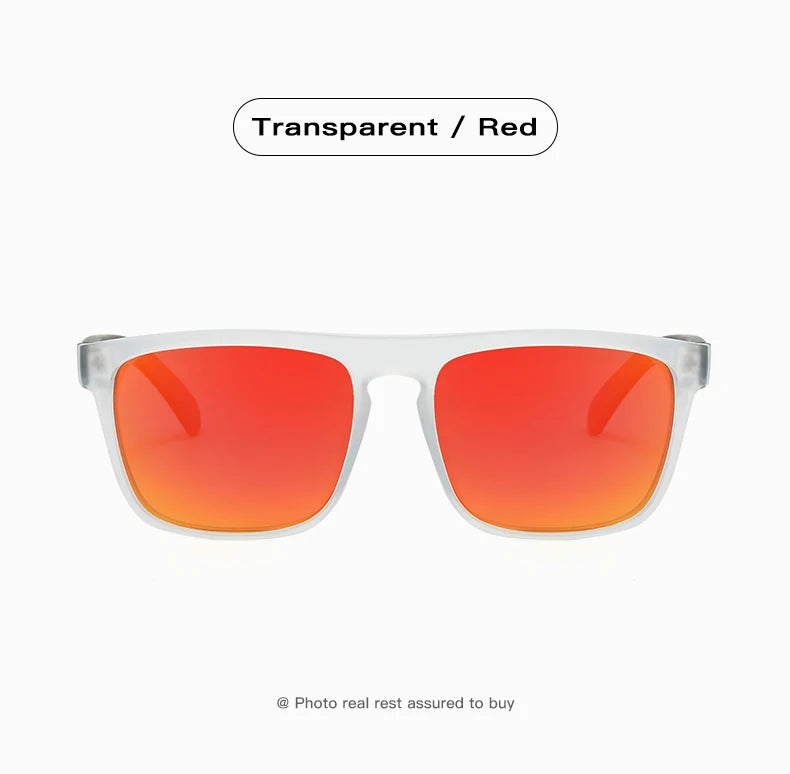 Wraparound Polarized Sport Sunglasses - UV400, TAC Lens, 63mm, Case Included, 10 Colors