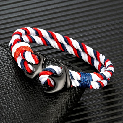Twin Strand Anchor Bracelet  Waterproof & Sporty