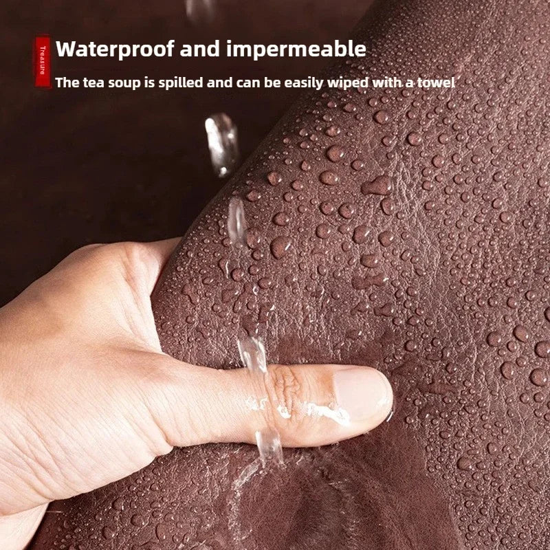 Retro Large Mouse Pad – Waterproof, Non-Slip PU Suede Desk Mat for Computer & Gaming
