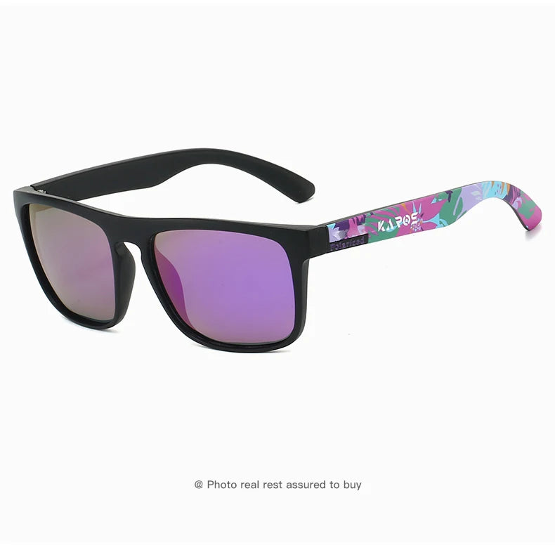 Wraparound Polarized Sport Sunglasses - UV400, TAC Lens, 63mm, Case Included, 10 Colors