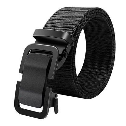 Cinturón de Nailon con Hebilla Metálica Automática - 120cm, 6 Colores, Unisex