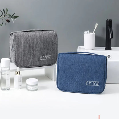 Waterproof Hanging Toiletry Bag - Oxford Fabric, 19x10x24cm, 3 Colors