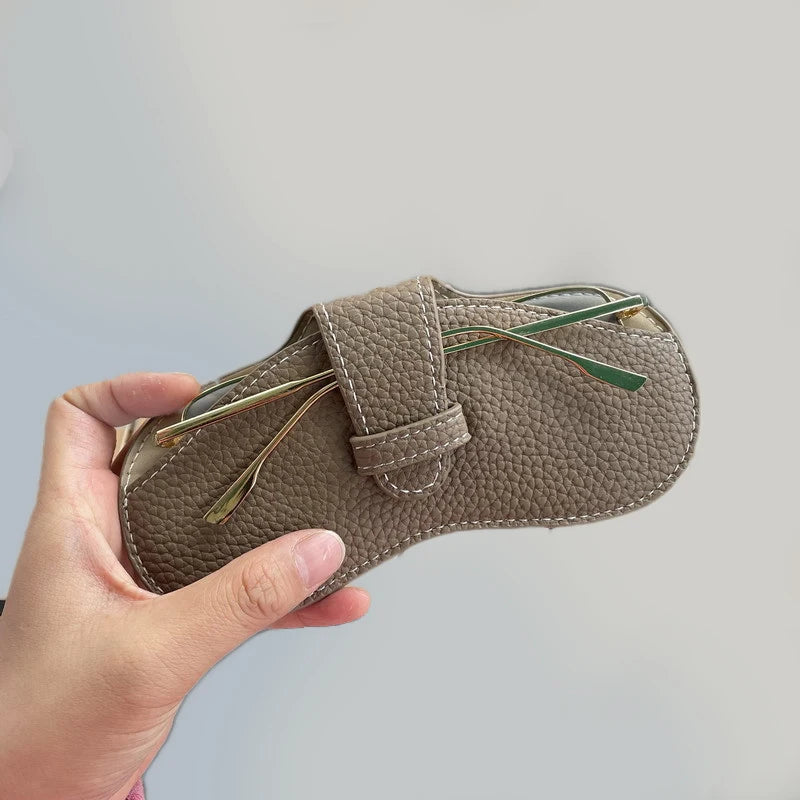 LuxeGuard Elegant and Sophisticated Leather Glasses Case