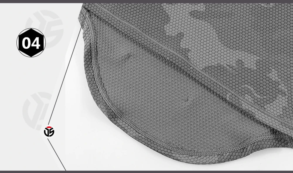 Close-up of a textured gray bag corner with brand logo and number '04' on a white background
