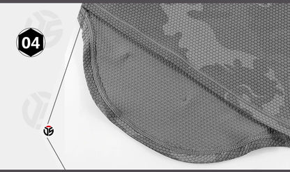 Close-up of a textured gray bag corner with brand logo and number '04' on a white background