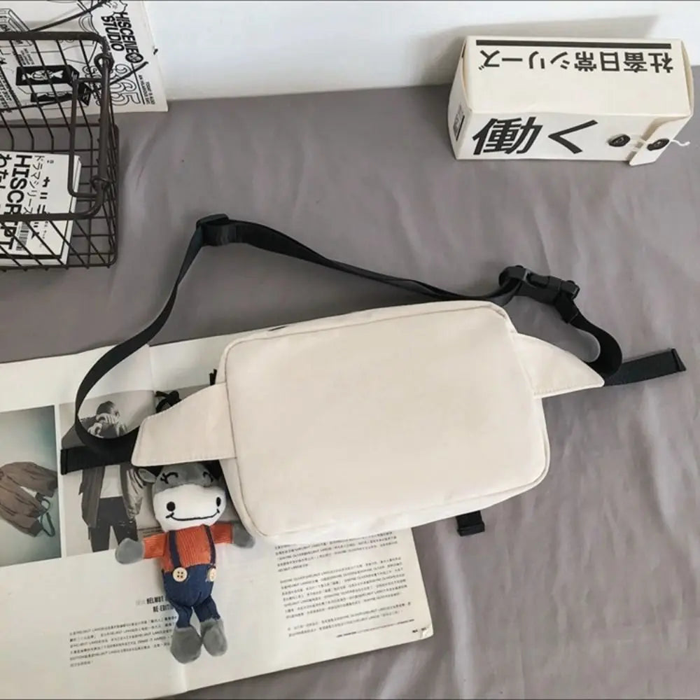 Nylon Chest Bag  Large Capacity Sports Shoulder Bag